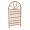 77-inch Outdoor Vinyl Garden Trellis with Arched Top and Lattice Panel for Climbing Plants